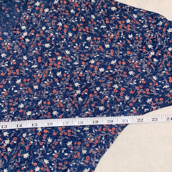 Lucky Brand Floral Peplum Waist Blouse - Picture 10 of 15